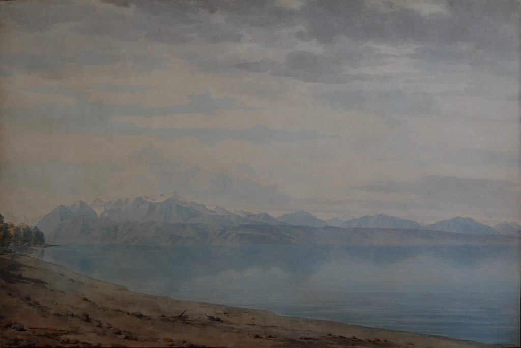 View beside a Lake by Sir George Bulteel Fisher