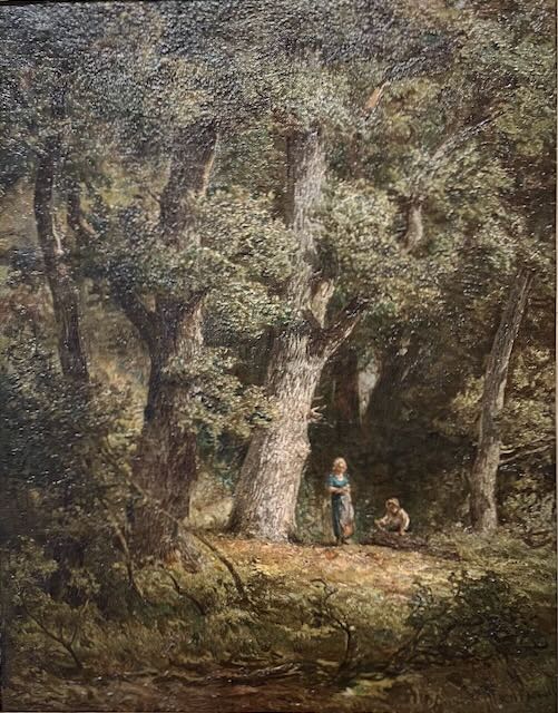 Young Gatherer's in a Woodland by Dutch artist Jan Willem Borselen